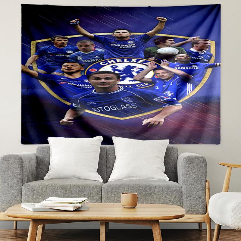 Chelsea F.C Print Tapestry, Lightweight Wall Hanging, for Bedroom, Dorm, Living Room, Home Art Decor - Birthday Christmas Gift for Friends