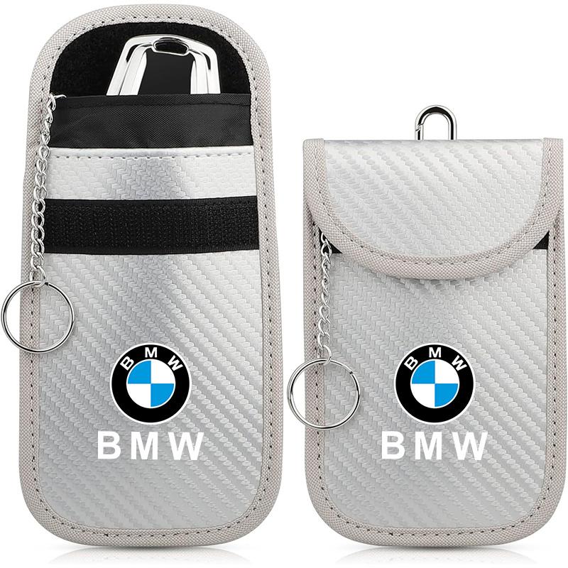 Car Key Case Signal Blocker Bag RFID Shielding Pocket Key Protector Anti-Theft Pouch For BMW E46 X1 X2 X3 X4 F48 G01 E83 F30 M IMNOV1