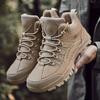 Мужская зимняя обувь, уличные рабочие короткие ботинки для пустыни, альпинистские мужские ботильоны, удобные походные кроссовки, обувь с низким вырезом 2024