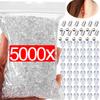 500-5000 шт. Мягкие силиконовые резиновые заглушки для сережек-гвоздиков, аксессуары для изготовления сережек, пулевидные ушные вкладыши