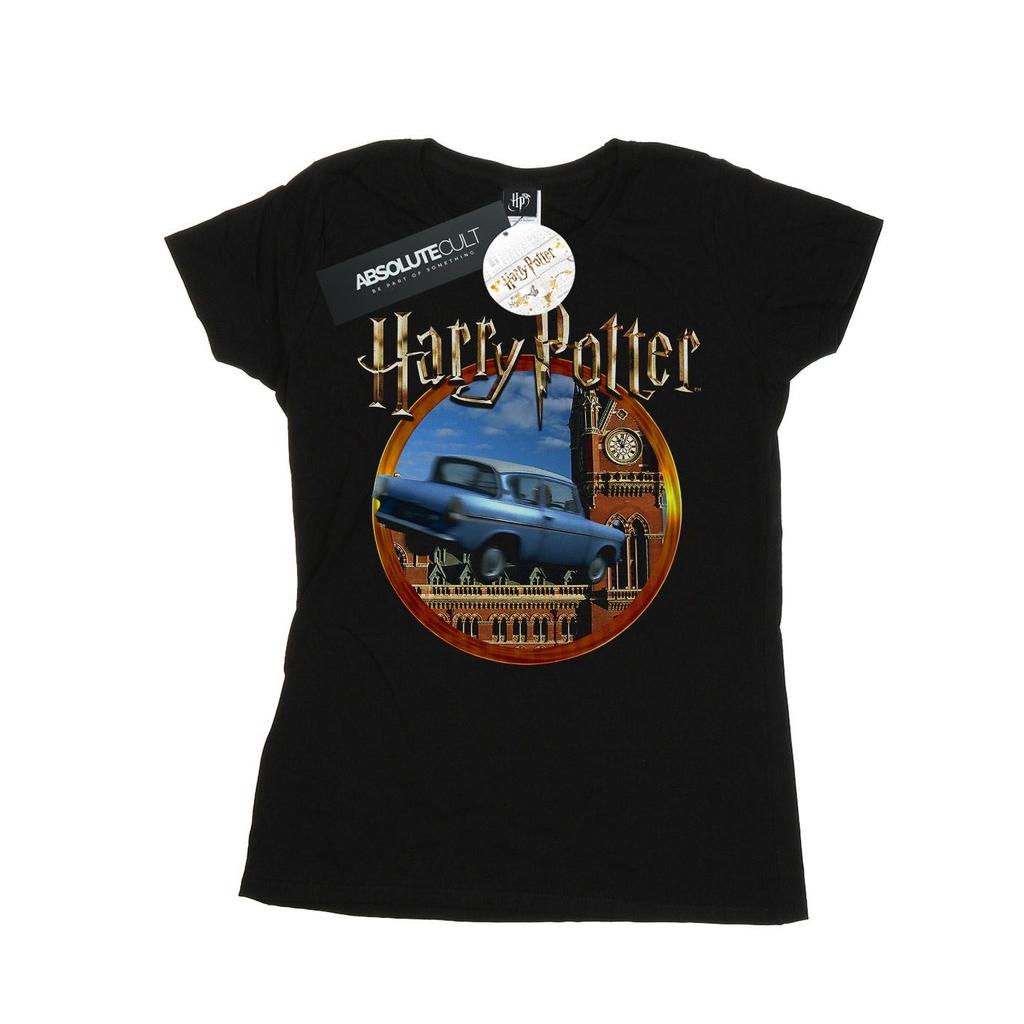 Harry Potter Womens/Ladies Flying Car Cotton T-Shirt