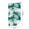 Ink Wallpaper Turquoise, Sea Blue and White for Living Room and Bedroom 50x1000