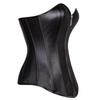 Женский кожаный корсет в стиле стимпанк на молнии, топ с тонкой талией, формирователь тела, большие размеры, готический бюстье