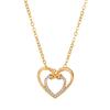 New Two-color Love Necklace Female Personality Creative Unlimited Love 8 Clavicle Chain Heart-shaped Necklace.