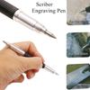 DIY Ceramics Engraving Tool Durable Anti Slip Handle Lettering Alloy Tip Double End Etching Pen Scriber Marking Engraving Tools