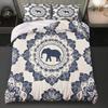 Ground Digital Print Red Rose Butterfly Soft Quilt Cover