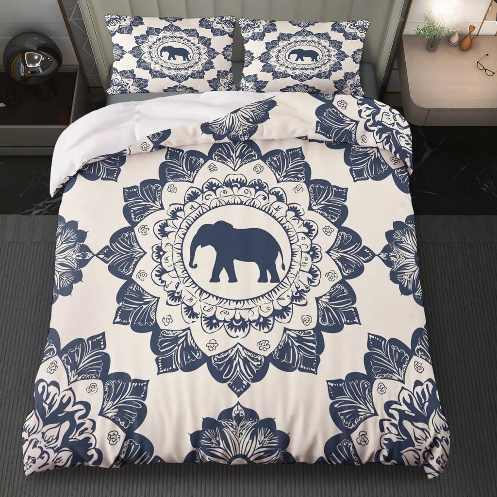 Ground Digital Print Red Rose Butterfly Soft Quilt Cover