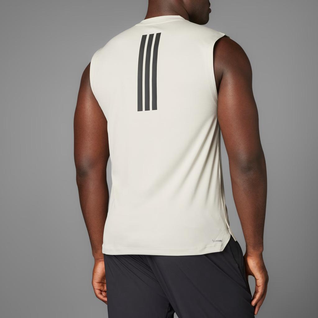 adidas Мужская майка с 3 полосками Белая JM3188