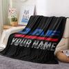 1PC Daf Team Custom Name Patterned Flannel Blanket Suitable For All Seasons For Home Decor Warmth And Comfort Gifts Holiday Present
