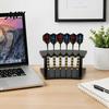 Wall Mounted Dart Rack Holder Stand, with 6 Slot, Durable Acrylic Organizer, Compact Soft Tip Organizer Display Rack, for Game Room Storage