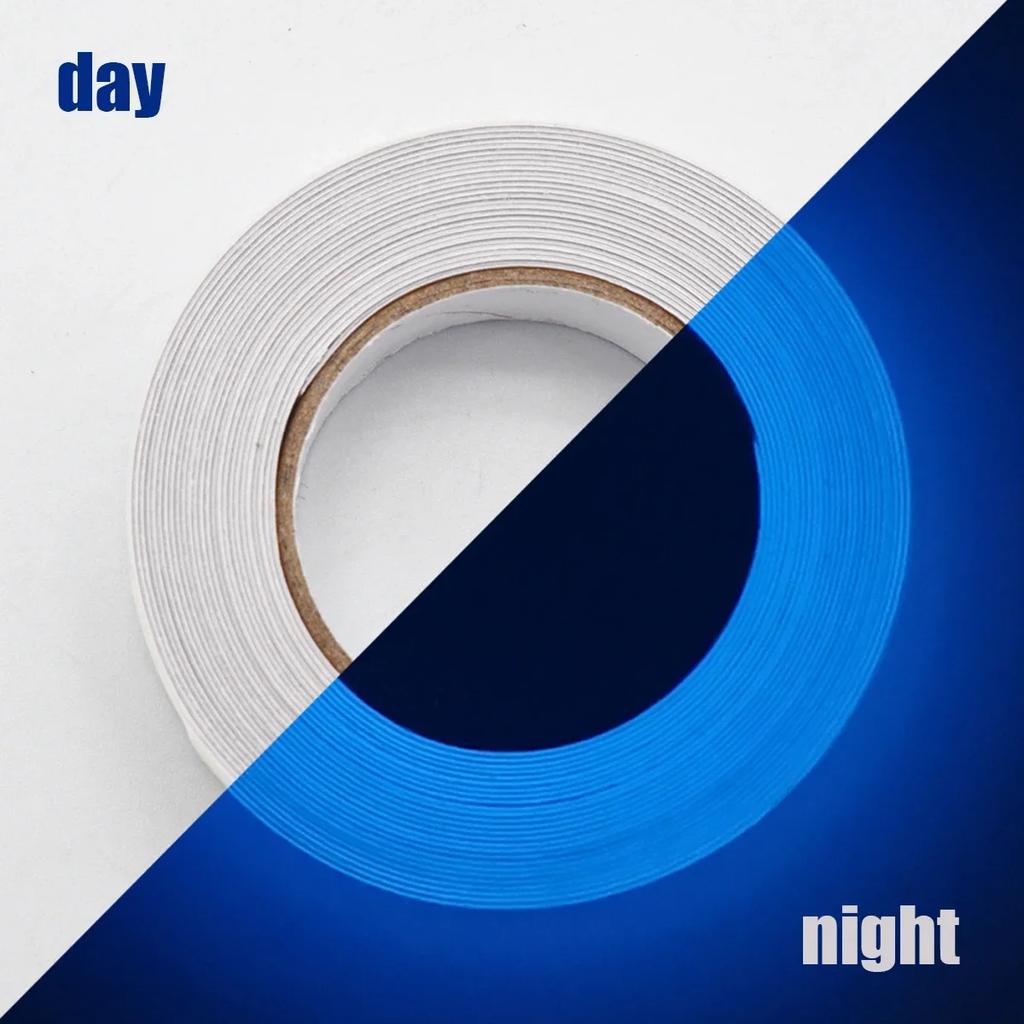 1 рулон 1,5 см x 3 м флуоресцентной самоклеящейся ленты, светящейся в темноте, для украшения сцены, предупреждения о выходе, светящиеся в темноте наклейки