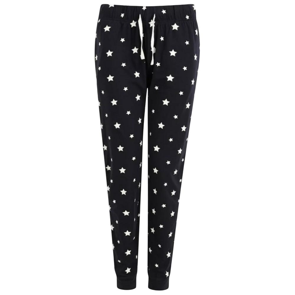 SF Women Womens/Ladies Stars Cuffed Pyjama Bottoms