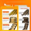 Zhuoji Brass Tower 4-Point Water/Air Pipe Connector, 6-Point Fittings, Inner/Outer Thread, Gas/Soft Hose Nozzle