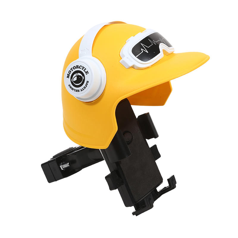 Creative Small Helmet Sunscreen Phone Stand Sunshade Umbrella Phone Bracket Mobile Phone Holder for Motorcycle Bike Accessories