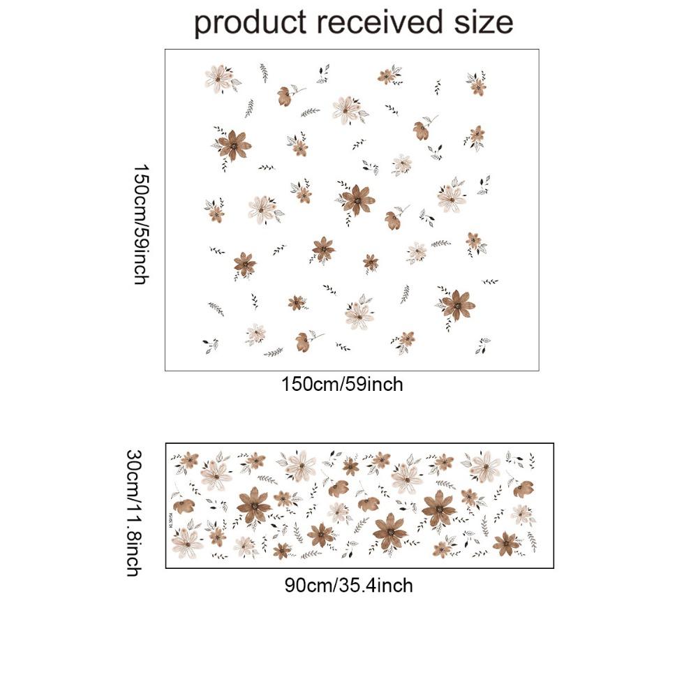 Акварельные декоративные наклейки Бохо Настенное искусство Новые цветы Наклейки на стену Гостиная Спальня