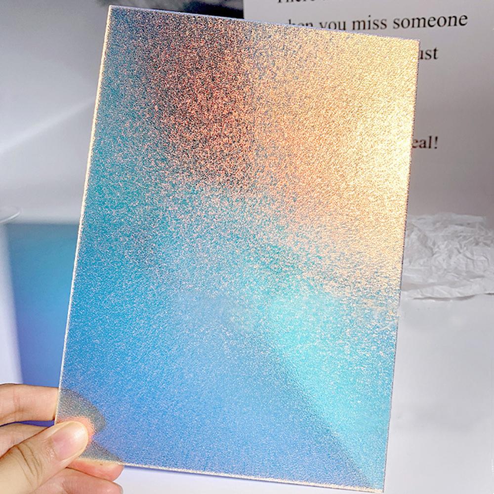 Rectangle Aurora Nail Showing Stand Transparent Display Board Background card Nail Practice Tools