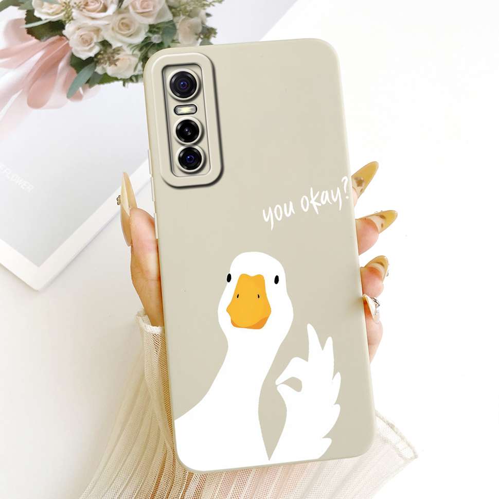 Simple Design Print For vivo Y73s 5G V2031A Case Silicone Back Cover For Vivo Y73S Y 73s 5G 6.44" Shockproof Phone Cases Bumper