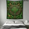 St.Patrick's Day Wall Tapestry Aesthetic Wall Hanging Printed Fabric Blanket Decorative Tapestries for Bedroom Living Room Home Decor