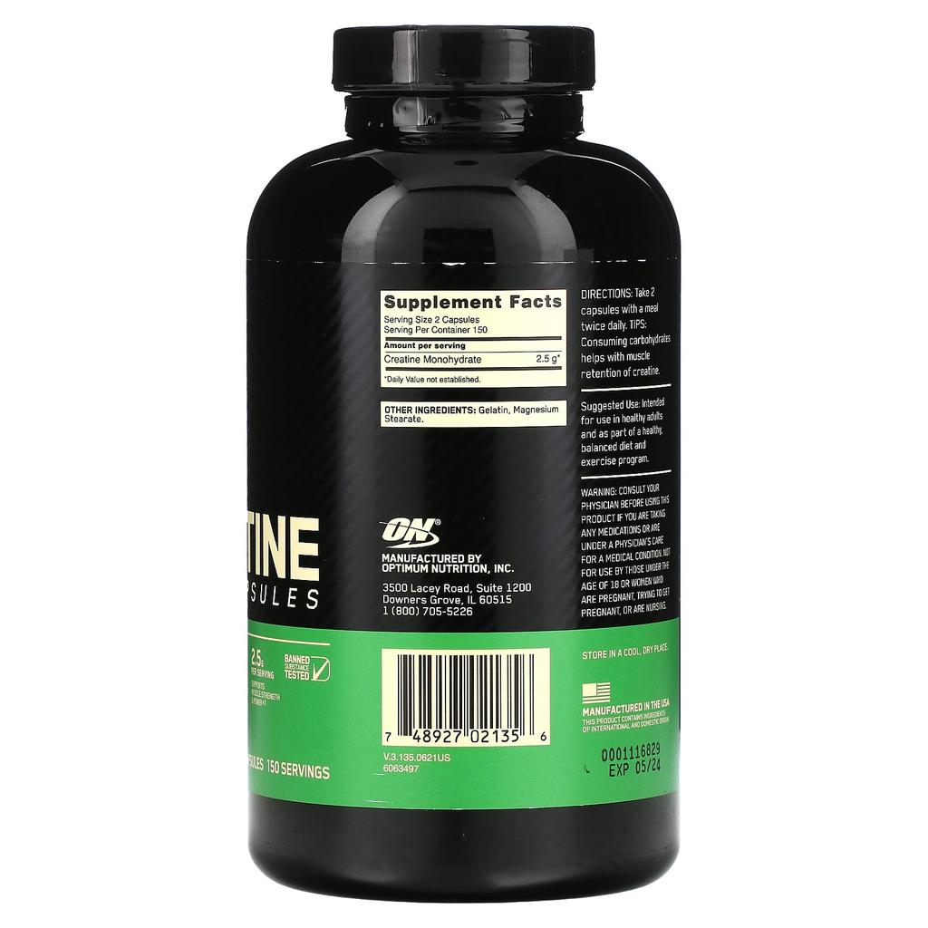 Optimum Nutrition Микронизированный креатин, 300 капсул