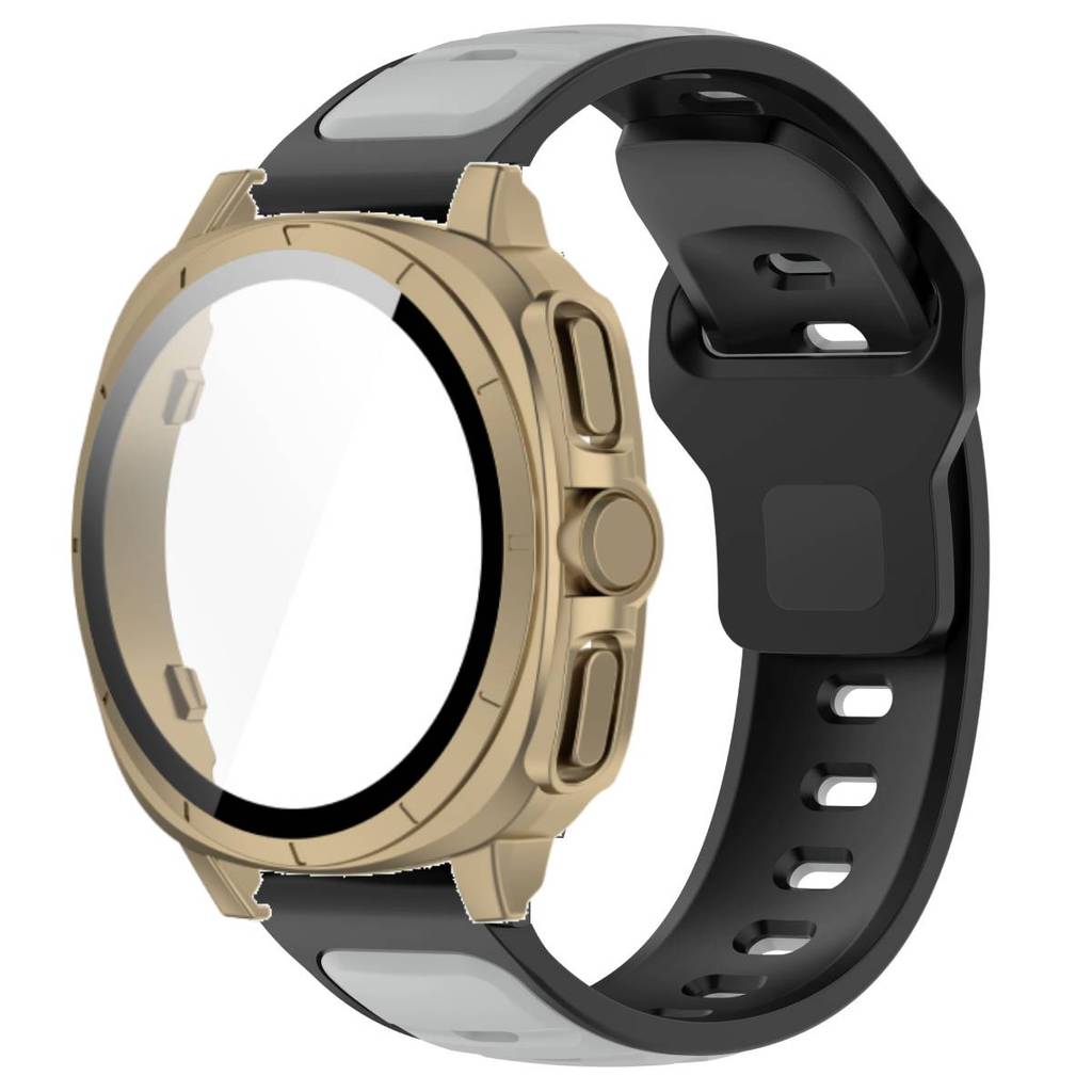 Силиконовый Ремешок + Закаленное Стекло Чехол Для Samsung Watch 7 40мм 44мм Защитная Крышка Ремешка Для Samsung Galaxy Watch 7 44мм 40мм