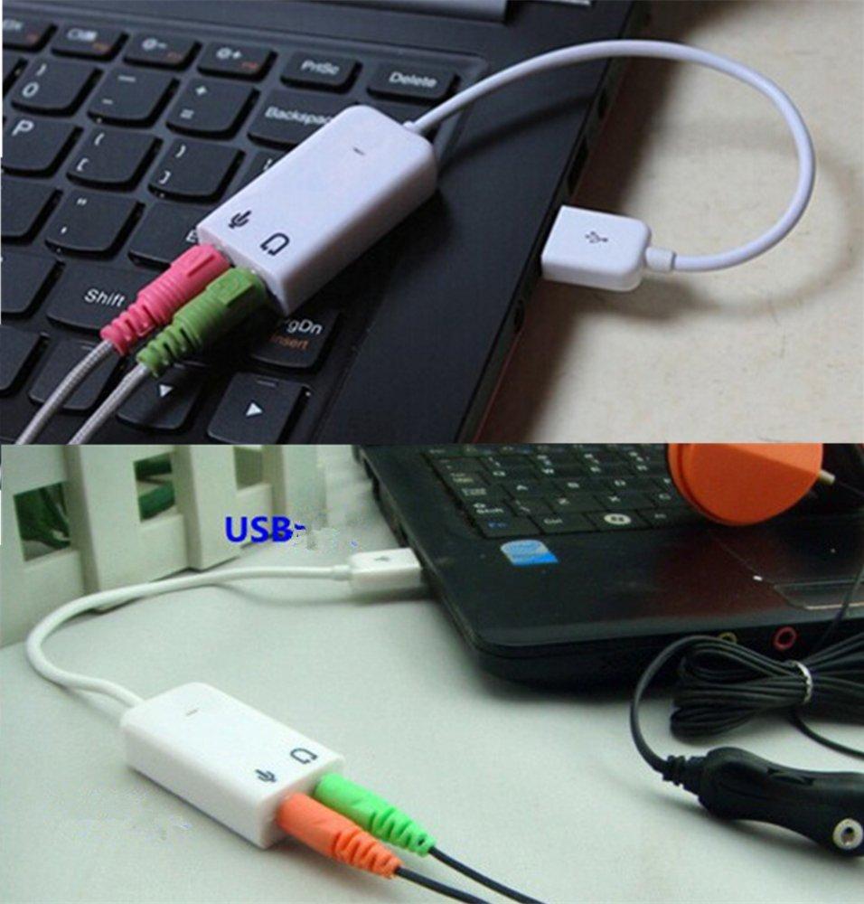 USB-звуковая карта 7.1-канальная USB 2.0 3D-звуковая карта Аудиоадаптер