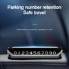 Car Parking Number Plate Night Luminous Dashboard Mount Universal Auto Temporary Phone Number Sign Car Interior Accessories