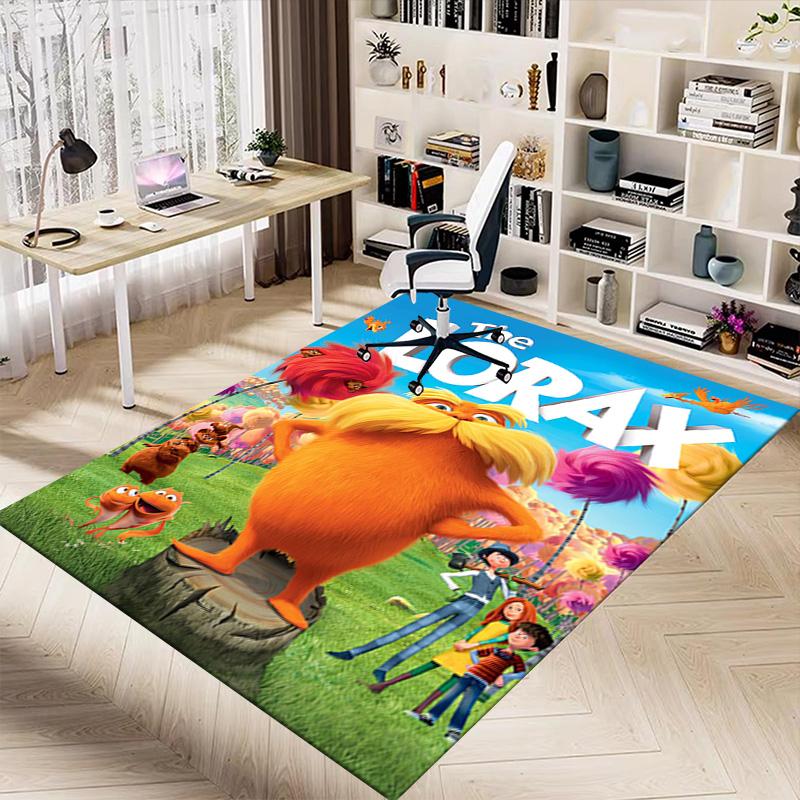 Lorax Adventure Carpet For Playroom Bedroom Living Room Sofa Home Decorkids Game Area Rug Nonslip Floor Mat