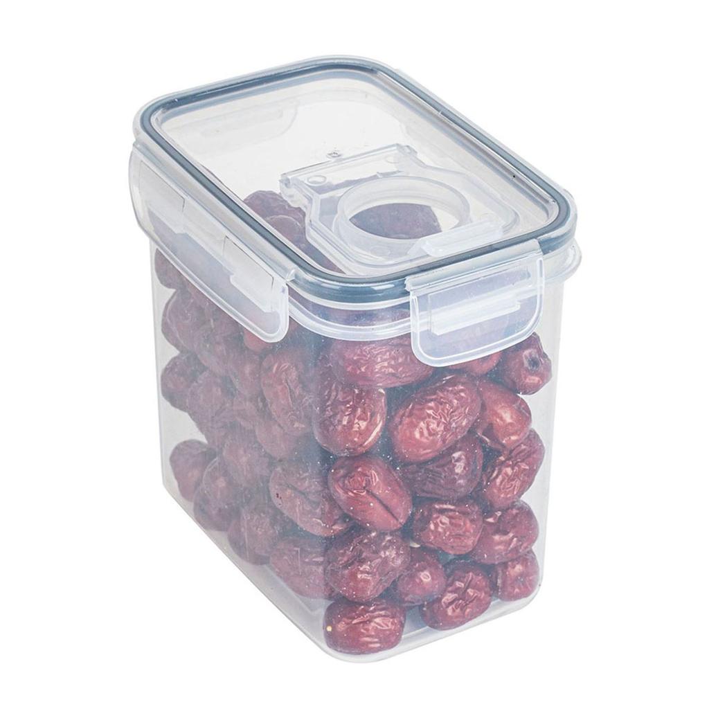 Food Storage Box With Lid Pantry Organizer Jars Tank Moisture-Proof Bean Rice Cereal Grain Milk Powder Transparent Container Can