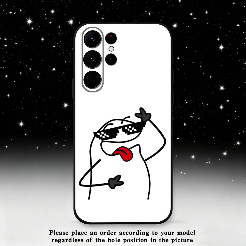 celular flork Phone Case For Samsung S25,S24 Ultra,S20,S30 plus,S22 plus,S23,S30 Ultra 5G Silicone Black Shell