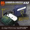 Shizukawill Ударопрочный защитный чехол из ТПУ для AirPods 4 с карабином, Зеленый