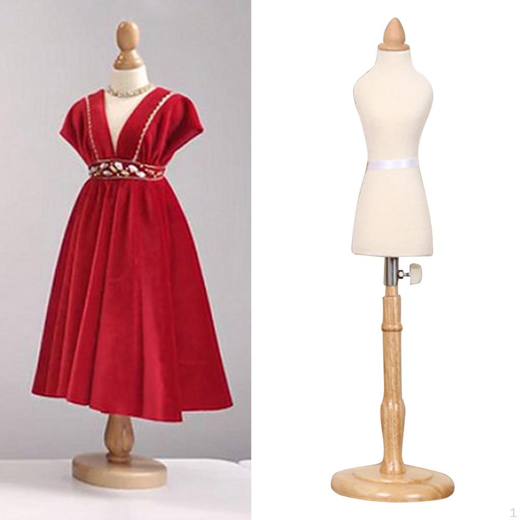 Doll Dress Display Holder Model Tailor Stand for Dollhouse Accessories Mini Size