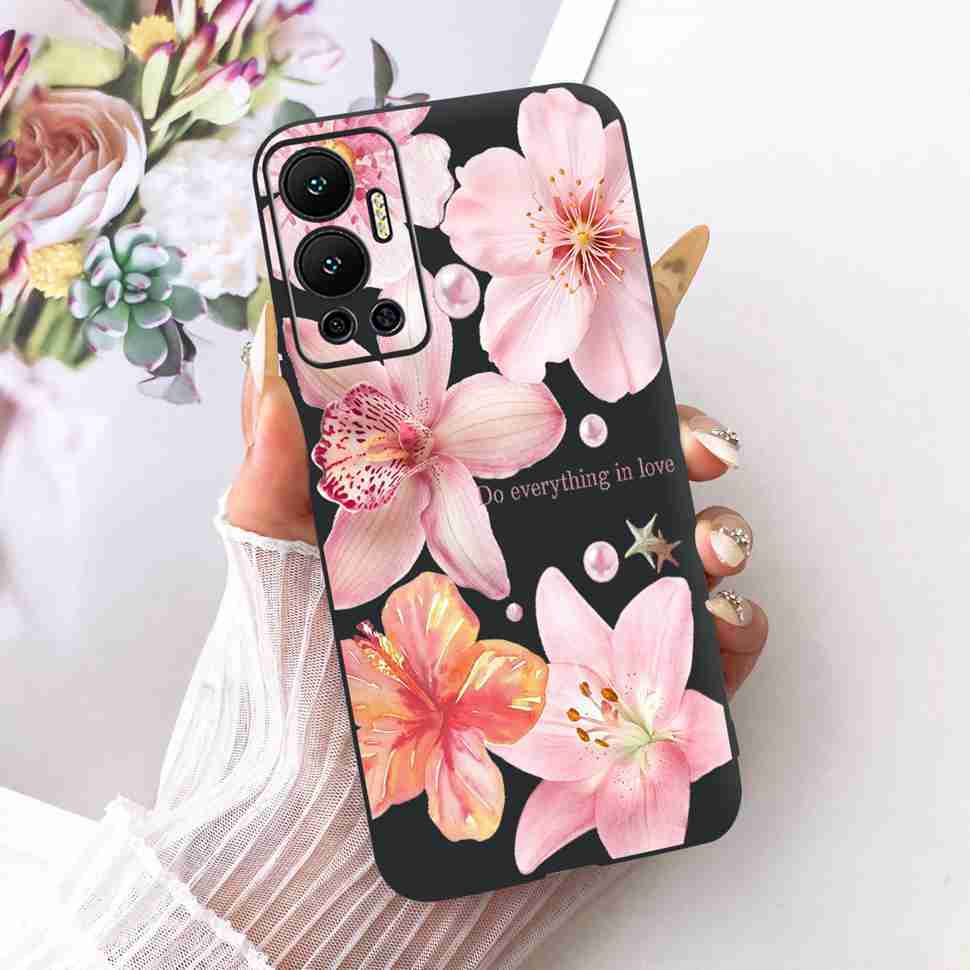 For Infinix Hot 12 Case Nice Butterfly Back Cover Phone Case Soft TPU Silicone Coque Cases For Infinix Hot12 Hot 12 Bumper