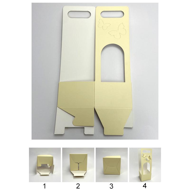 1 шт. домашний декор овальный подарок на день рождения красивая удерживаемая коробка трехмерная упаковка для цветов полый картон с бабочкой