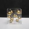 Modern Clear Acrylic Square Boxes Sculptures Creative Square Acrylic Cover Sphere Decor Porch Cabinet Crafts Ornament Home Decor