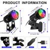Многоцветный меняющий цвет зажим RGB светодиодный шнур Диммируемая лампа для создания атмосферы Хэллоуин Декор