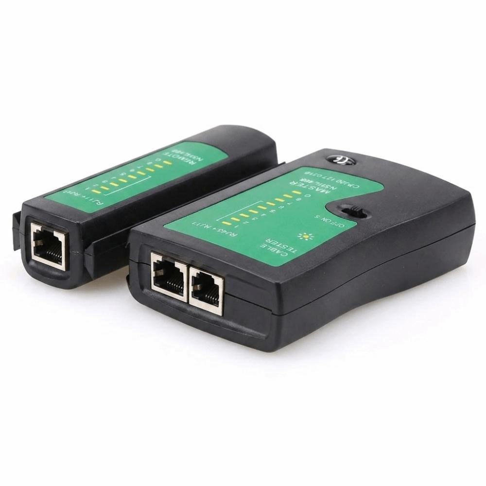 Lightweight RJ45 RJ11 Wire Test Tool Compact Design Ethernet Cable Tester Home Use
