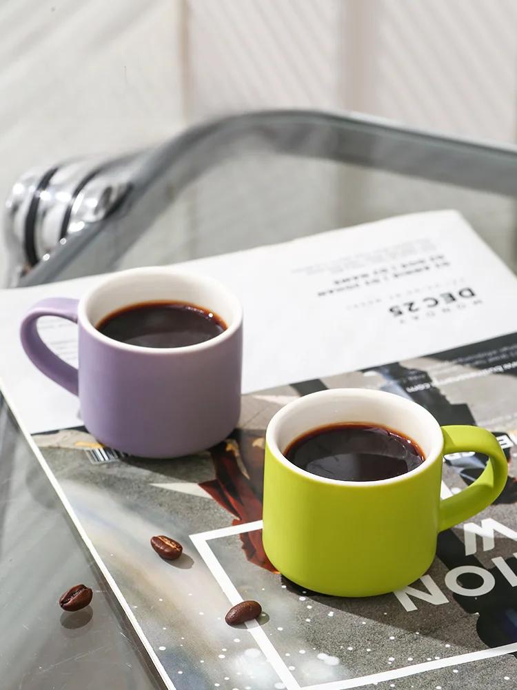 5 шт./набор Керамические кофейные кружки с коробкой Маленькие чайные чашки Офисный набор керамических чашек для питья воды Чашка для чая Праздник Вечеринка Подарки для друзей