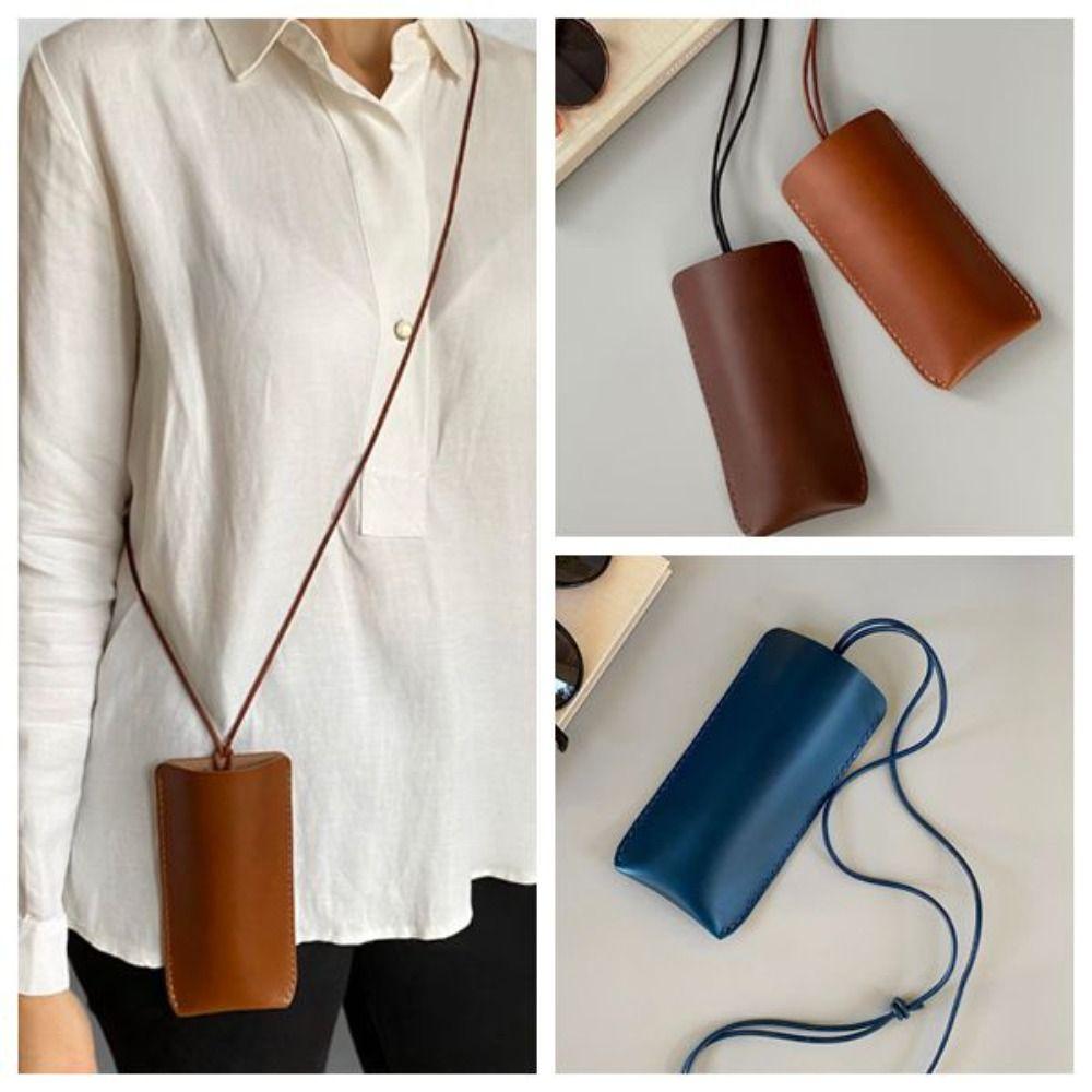 Регулируемый чехол для солнцезащитных очков с цепочкой из искусственной кожи, подвесные солнцезащитные очки, ювелирные аксессуары