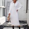 IHUASU Осенне-зимнее трикотажное платье на пуговицах Fashion Temperament Commuter Женский свитер