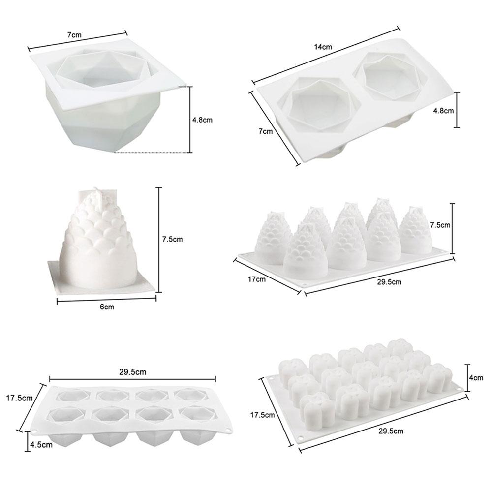 Silicone World DIY Силиконовая форма Формы для свечей Форма для ароматерапии из гипса 3D Силиконовая форма Ручная работа Формы для мыла-кубиков Формы для тортов