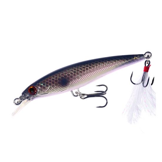 Рыболовная приманка Minnow 9 см / 6,7 г с тройными крючками, жесткая искусственная приманка, аксессуары для ловли форели и окуня в пресной и соленой воде