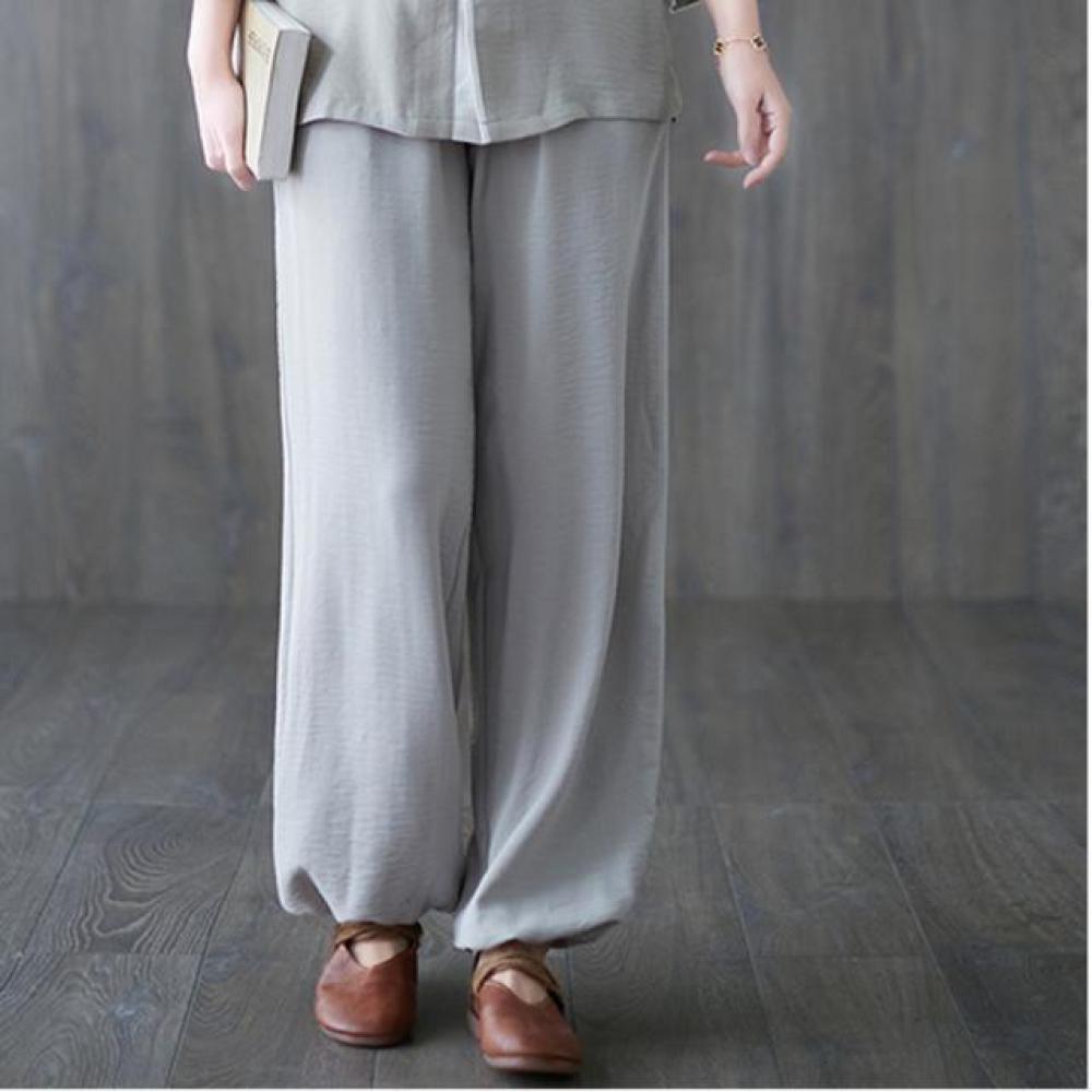 Chinese Style Tai Chi Suit For Men And Women, Two-piece Martial Arts Performance Mid-sleeve Training Suit