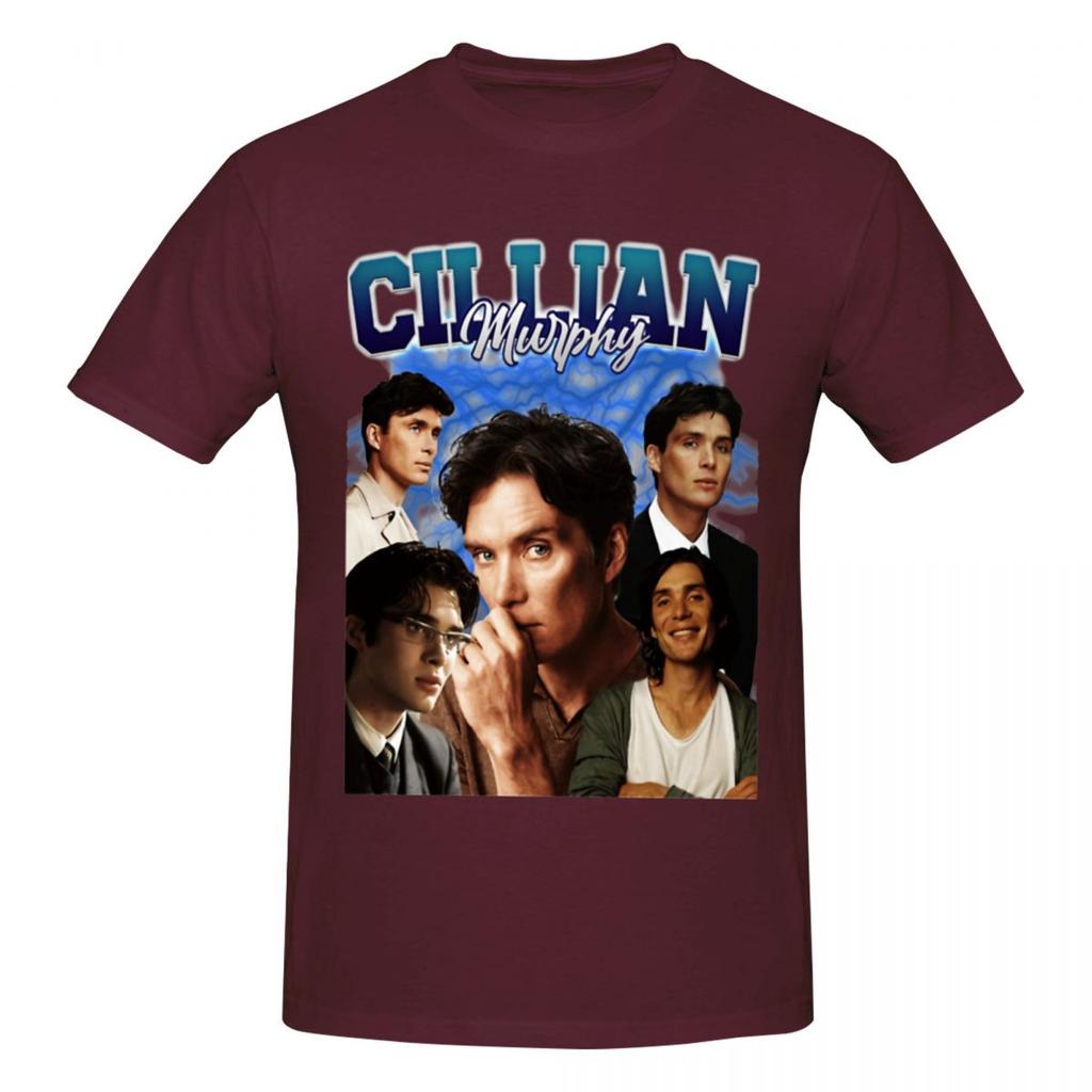 Unisex Cillian Murphy Funny T Shirt Streetwear Oneck Cotton Anime Shirt
