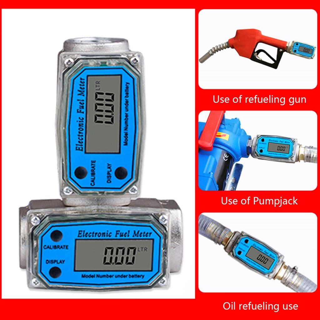 1-дюймовый расходомер, цифровой расходомер, расходомер топлива, расходомер насоса с функцией защиты от помех, простая установка