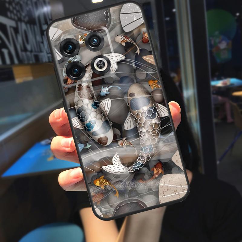 Чехол для телефона OnePlus 12R 13 R 12 11 9 10 Pro 8T 9RT 10T OnePlus Nord 4 CE 2 3 Lite N20 N30 с изображением рыбы Кои Инь-Ян