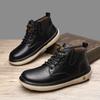 Ручная строчка Натуральная кожа Мужские ботинки Удобная повседневная кожаная обувь для мужчин Ботильоны Большой размер Рабочая обувь