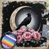 Флисовый коврик для церемонии Таро, разноцветный мистический принт, 3 варианта размера, можно стирать в машине, мягкая поверхность для защиты карт