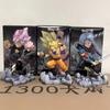 14 см Dragon Ball Goku Транкс Goku Black Боевая стойка Аниме Фигурка Модель Статуя Коллекция Настольное Украшение Орнамент Игрушки