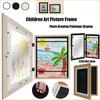 Детские рамки для рисунков, без пробивания, рамка для фотографий, сменная, для фотографий, рисунков, картин, дисплейные рамки, с фронтальным открыванием, рамка для хранения, домашний декор
