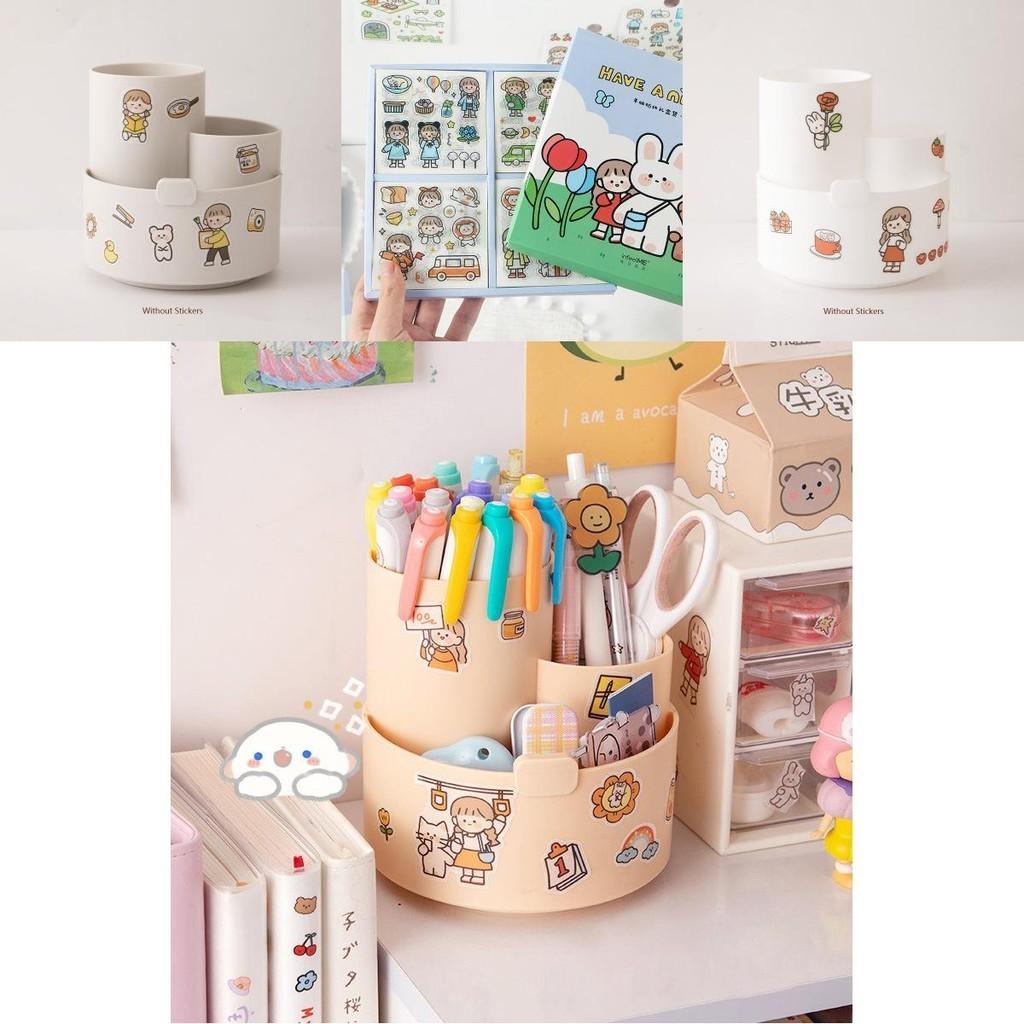 Desktop Pen Holder With Rotating Feature For Better Organization Of Clutter